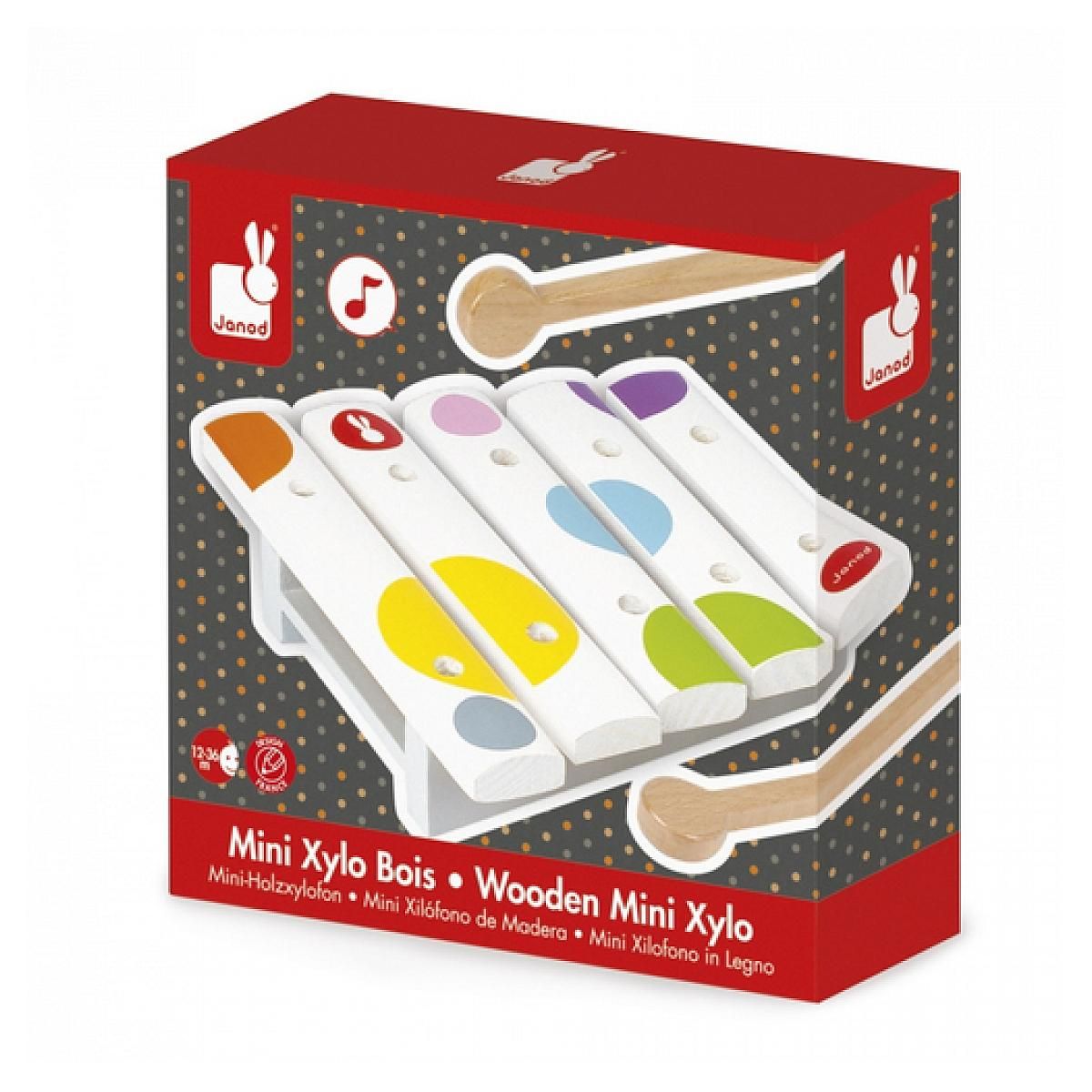 Juratoys-Janod Xylophone en bois confetti