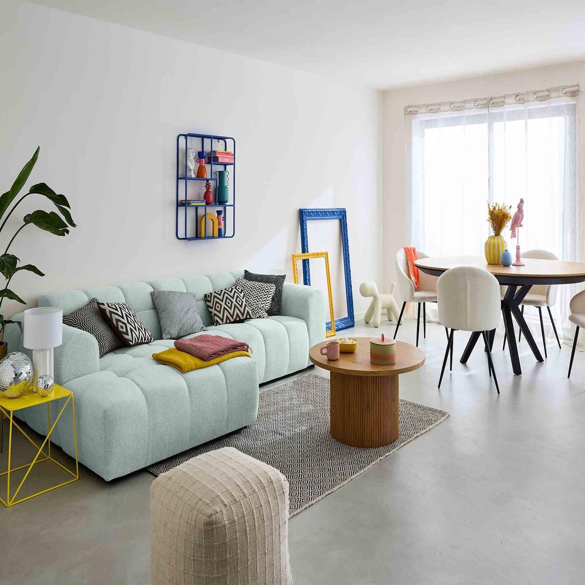 LISA DESIGN Ray - canapé d'angle gauche - 4 places - en tissu texturé