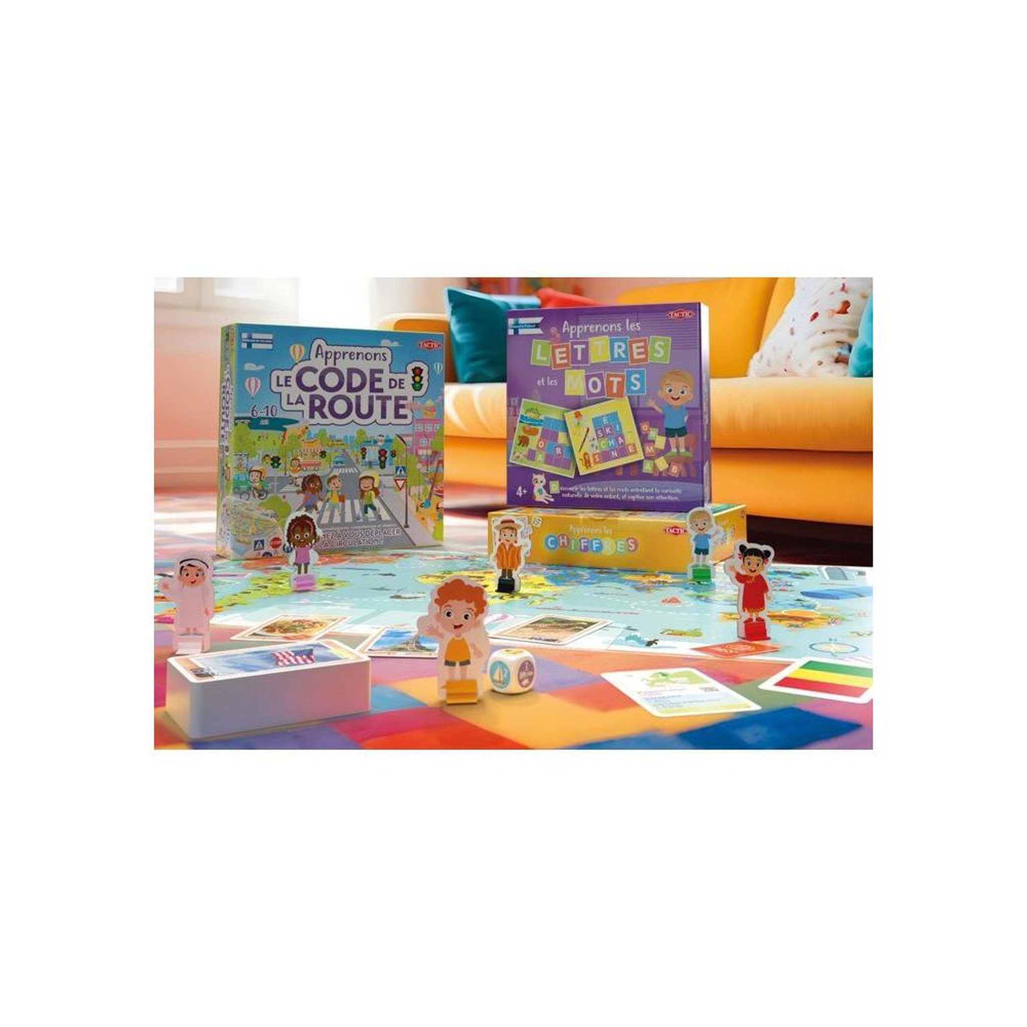 Voir la diapositive 3 : Tactic Apprenons les Lettres et les Mots - Jeu éducatif - TACTIC - 2 joueurs et plus - Des 4 ans