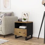 VIDAXL Table de chevet Bois de manguier solide et bois d'ingenierie