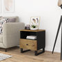 Voir la diapositive 1 : VIDAXL Table de chevet Bois de manguier solide et bois d'ingenierie