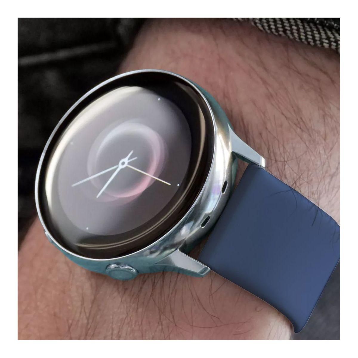 IBROZ Bracelet Samsung/Huawei SoftTouch 20mm bleu