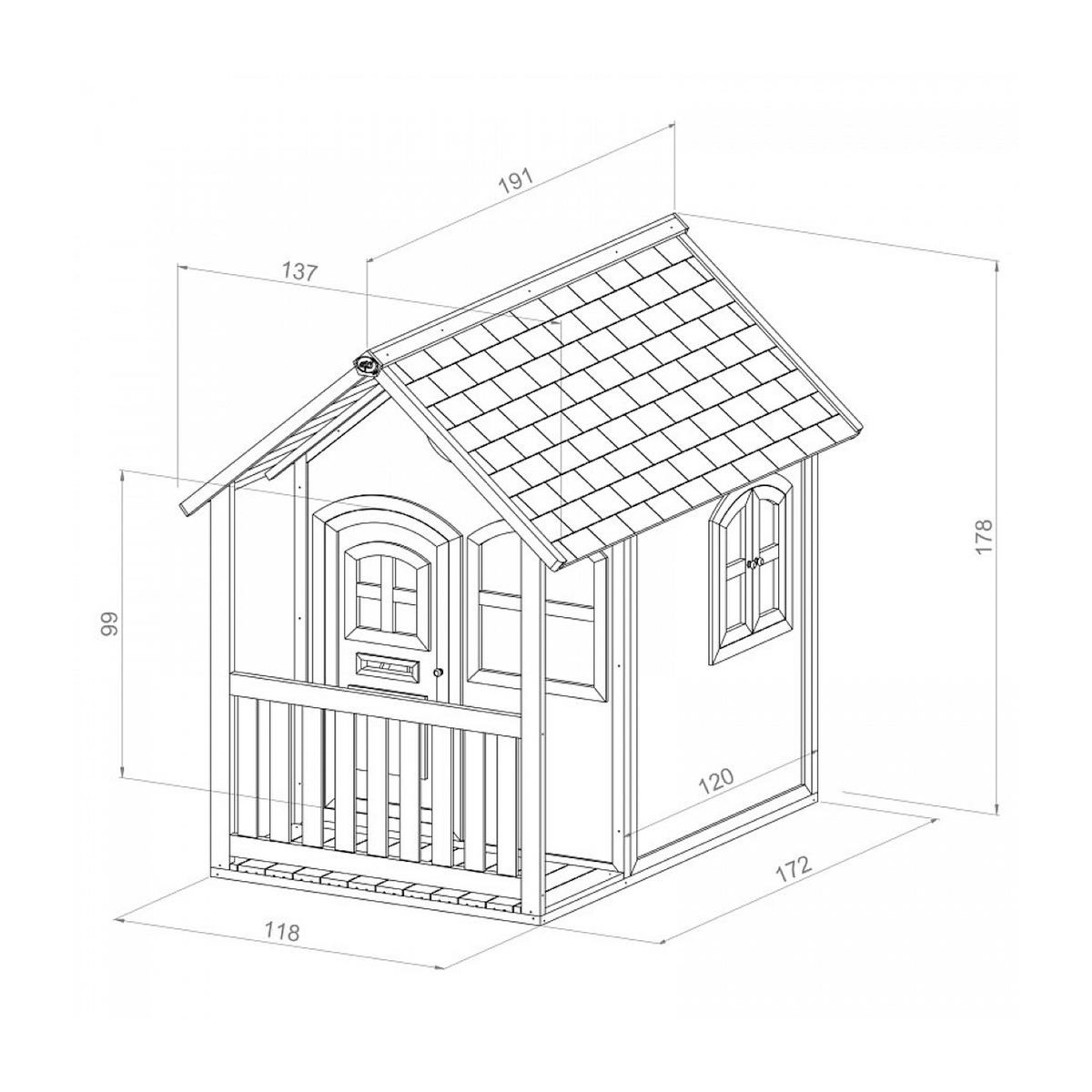 Axi House AXI Maisonnette ALEX Brun Blanc