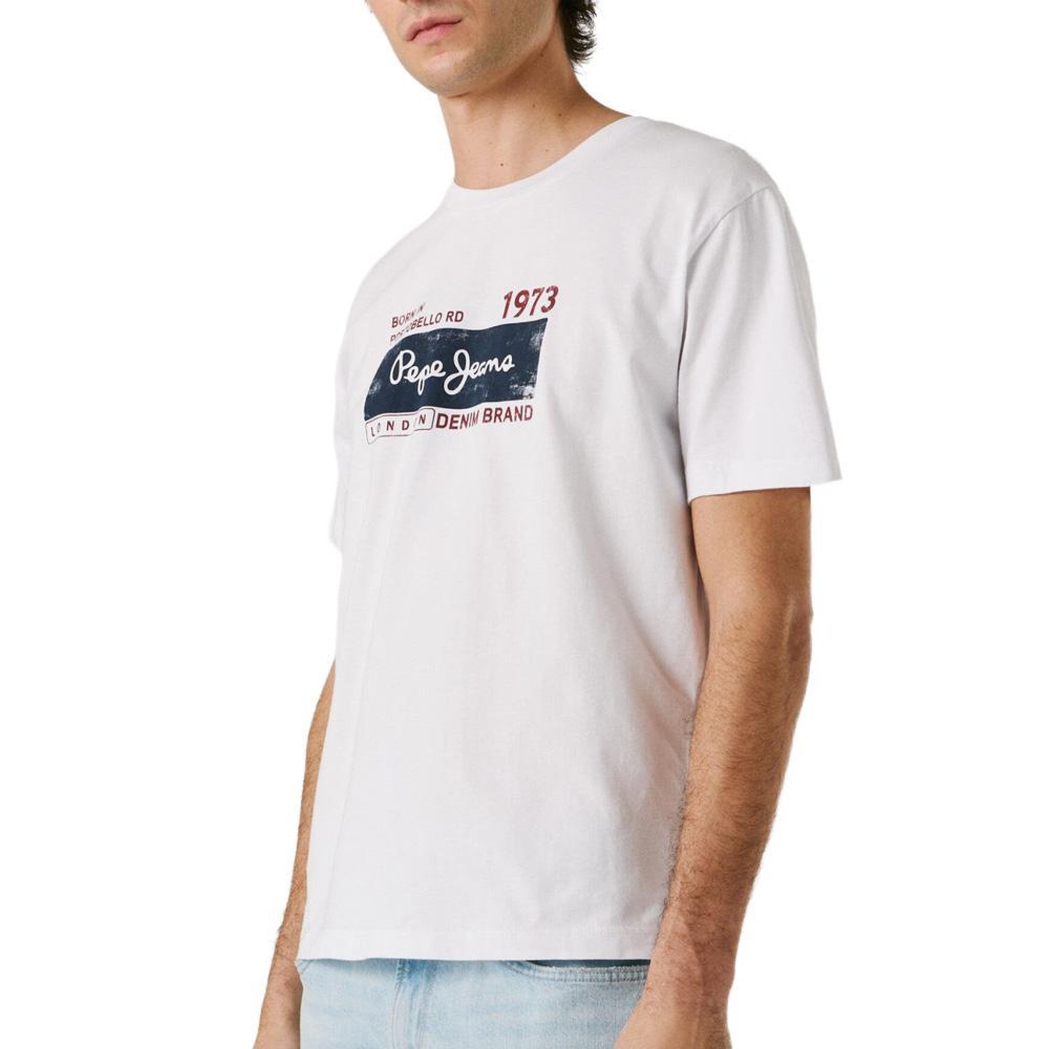 Pepe Jeans T-Shirt Blanc Homme Pepe jeans Pjl M. Coloris disponibles : Blanc
