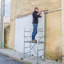 Voir la diapositive 6 : HAILO Echafaudage roulant d'escalier 3m en aluminium - HOBBYSTEP H3