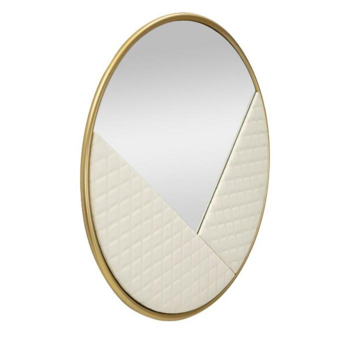 Paris Prix Miroir Mural Design  Sharon  80cm Blanc & Or