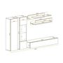 Voir la diapositive 5 : Paris Prix Meuble TV Mural Design  Fly V  260cm Blanc