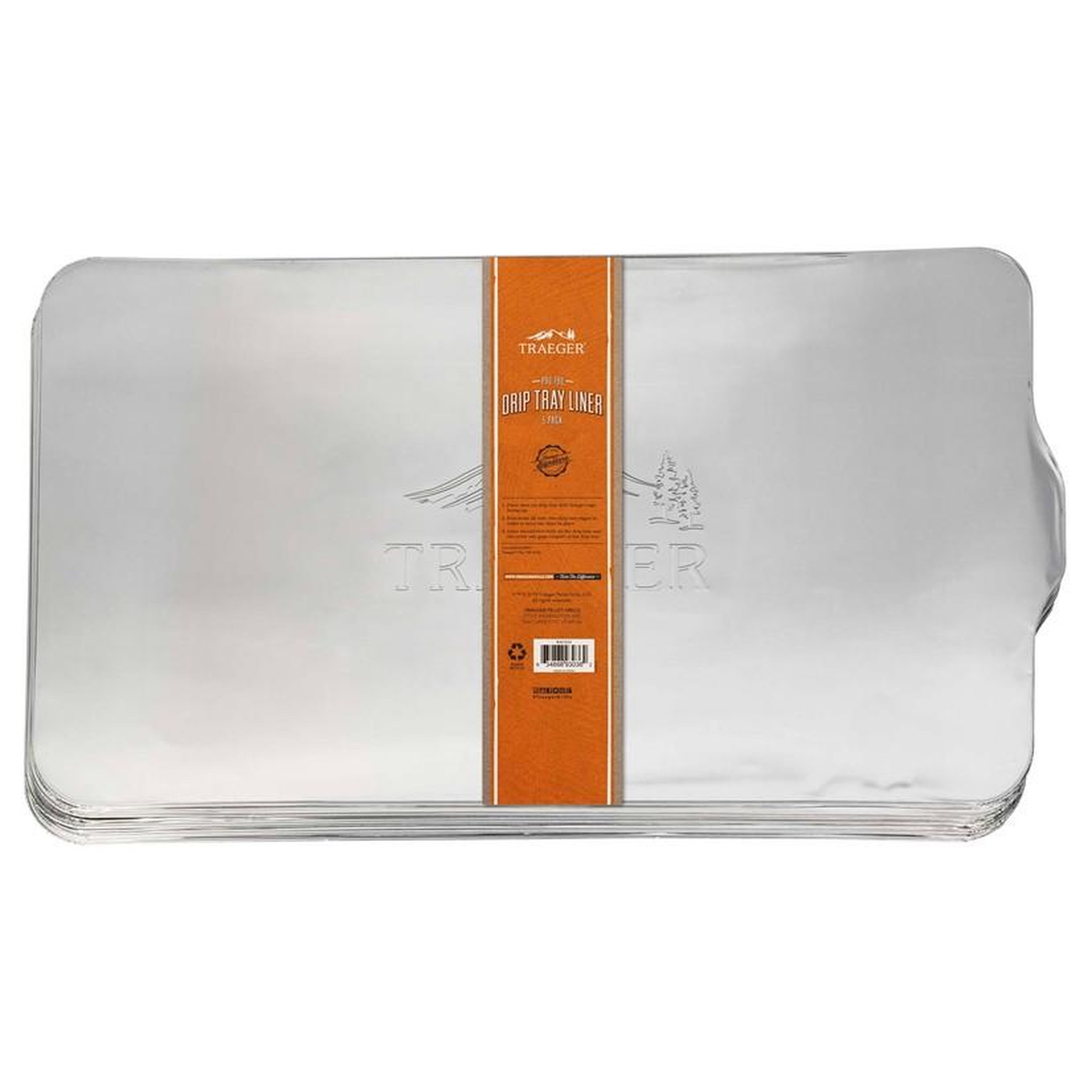 TRAEGER 5 plaques en aluminium de récupération de graisses pro 780 - 70 x 39 x 0,3 cm