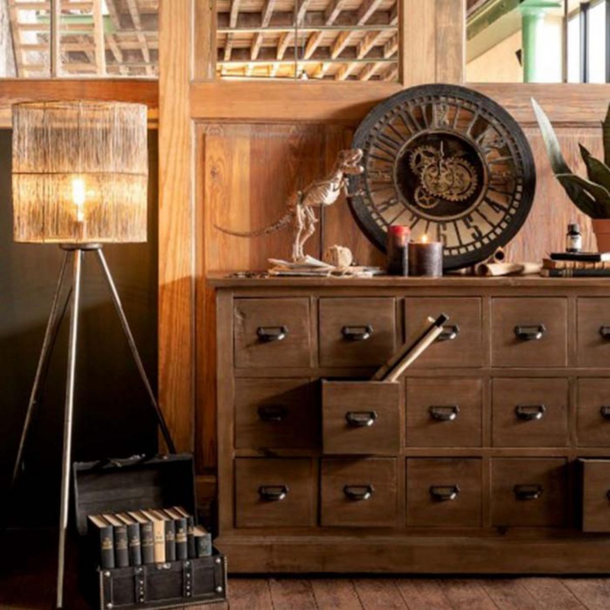 Paris Prix Horloge Murale  Mécanisme Miroir  60cm Noir & Or