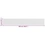 Voir la diapositive 5 : VIDAXL Ecran de balcon Blanc 75x500 cm PEHD