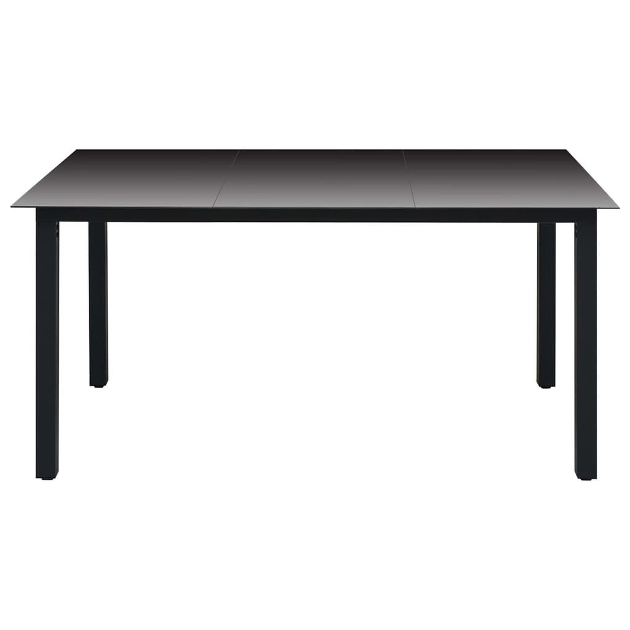 Voir la diapositive 4 : VIDAXL Ensemble a manger de jardin 7 pcs noir