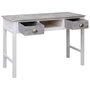 Voir la diapositive 3 : VIDAXL Bureau Gris 110x45x76 cm Bois