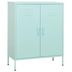 VIDAXL Armoire de rangement Vert menthe 80x35x101,5 cm Acier
