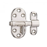 THIRARD Targette à pêne rond THIRARD, acier nickelé gris