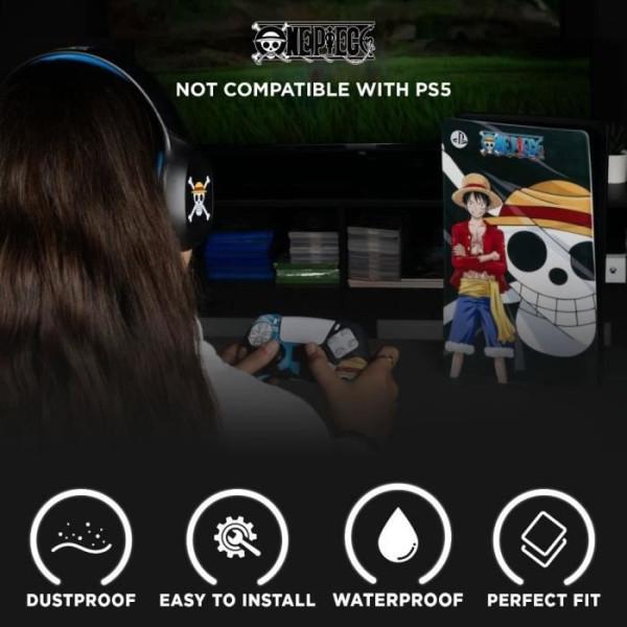 Voir la diapositive 4 : Konix Silicone Cover Pour Playstation 5 Slim - One Piece-Accessoire-PS5