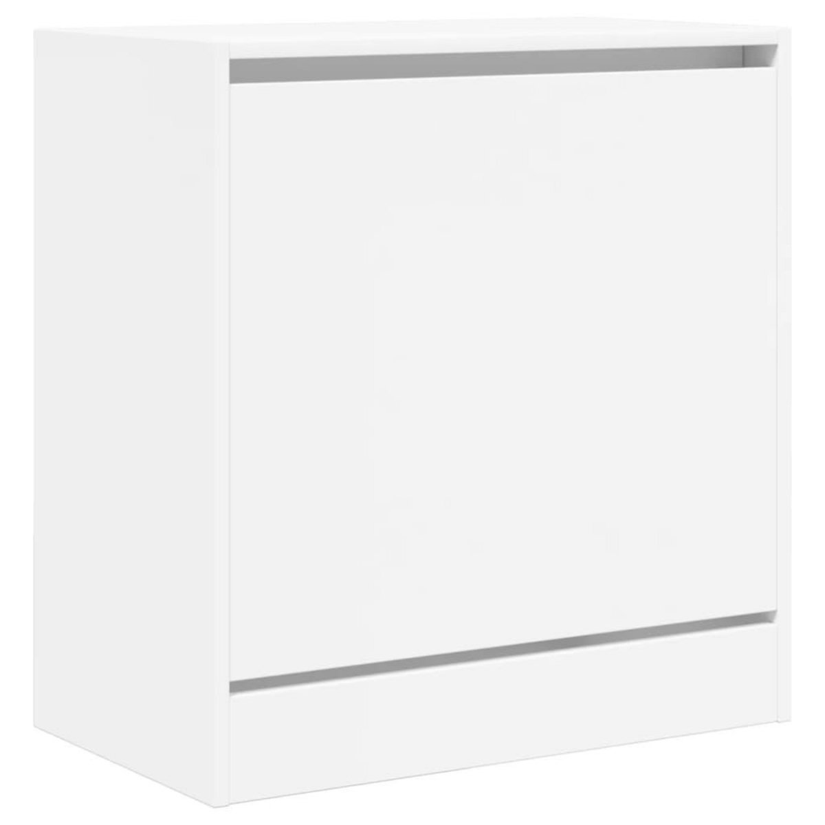 VIDAXL Armoire a chaussures blanc 60x34x63,5 cm bois d'ingenierie