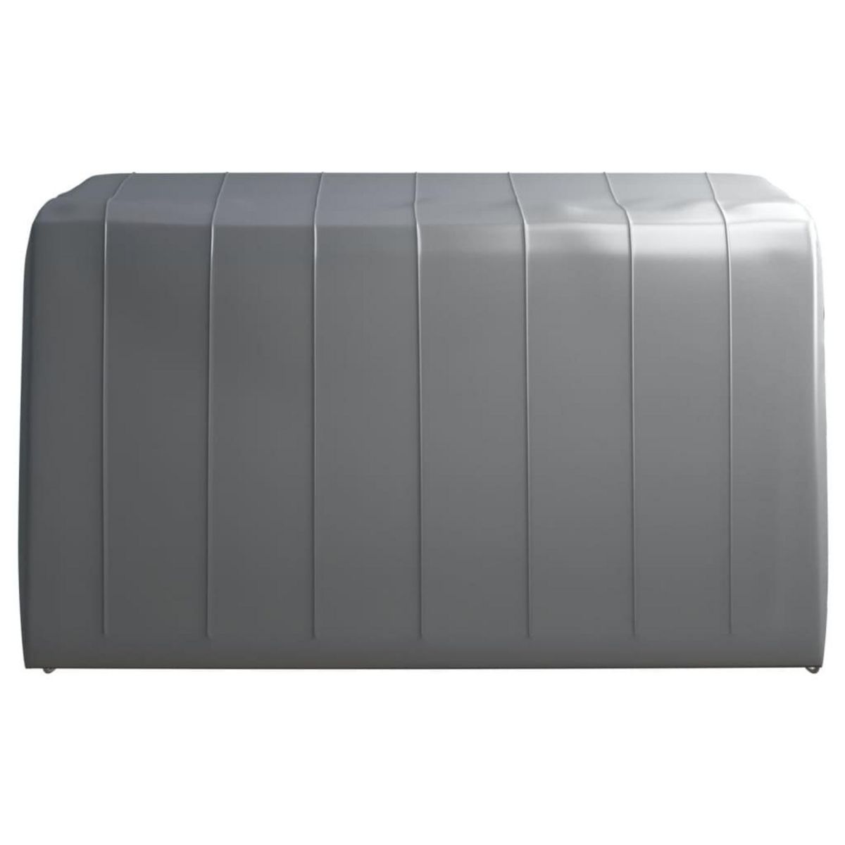 VIDAXL Tente de rangement 370x370 cm Acier Gris