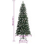 Voir la diapositive 6 : VIDAXL Sapin de Noël artificiel avec support Vert 180 cm PVC