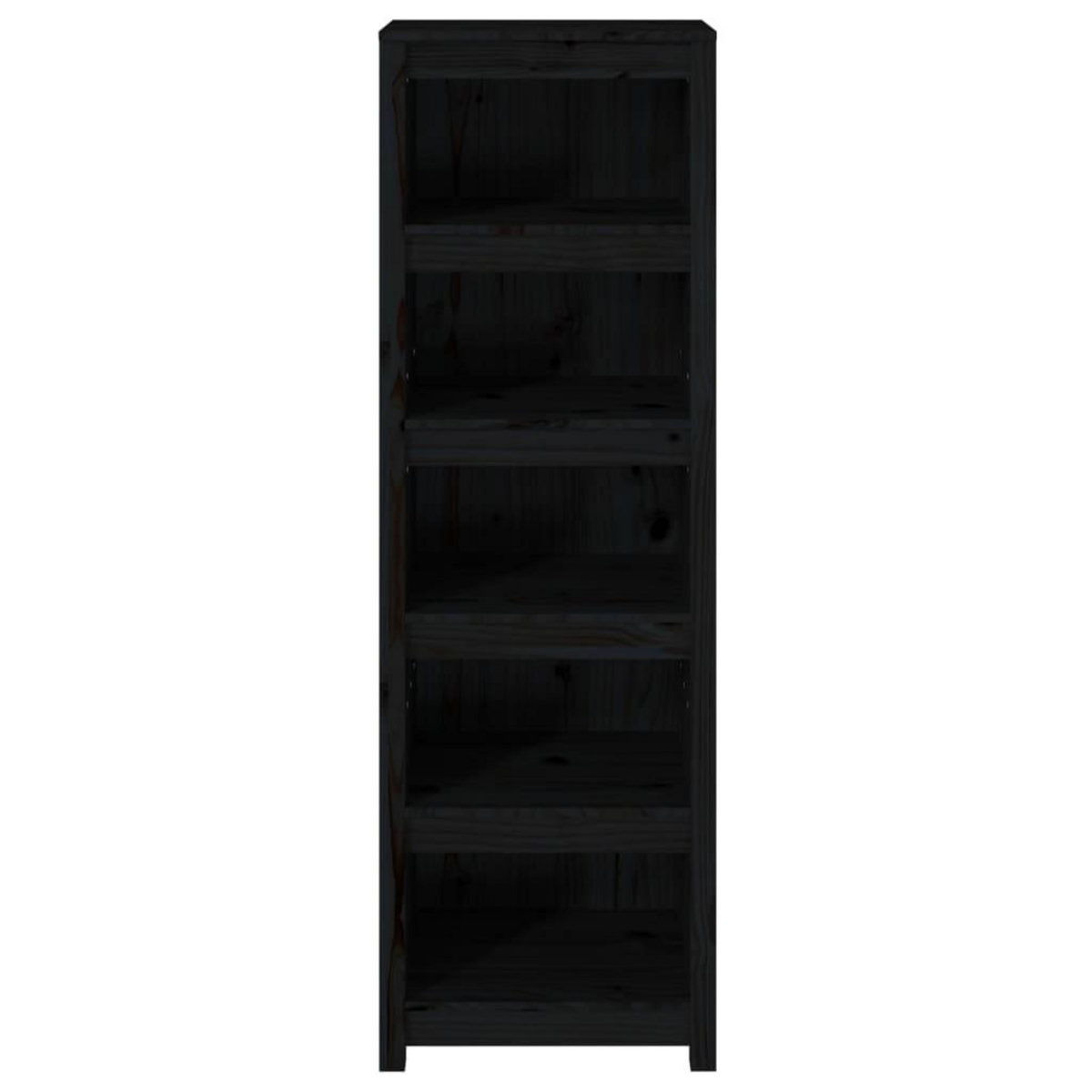 VIDAXL Bibliotheque Noir 50x35x154 cm Bois de pin massif