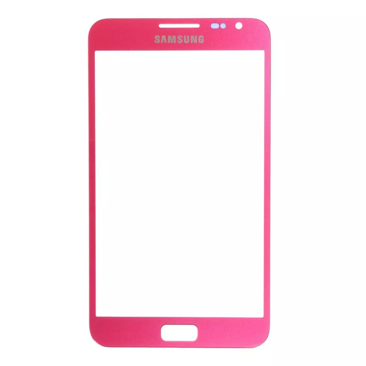 Samsung Vitre écran de façade rose + adhésif pour Samsung Galaxy Note N7000