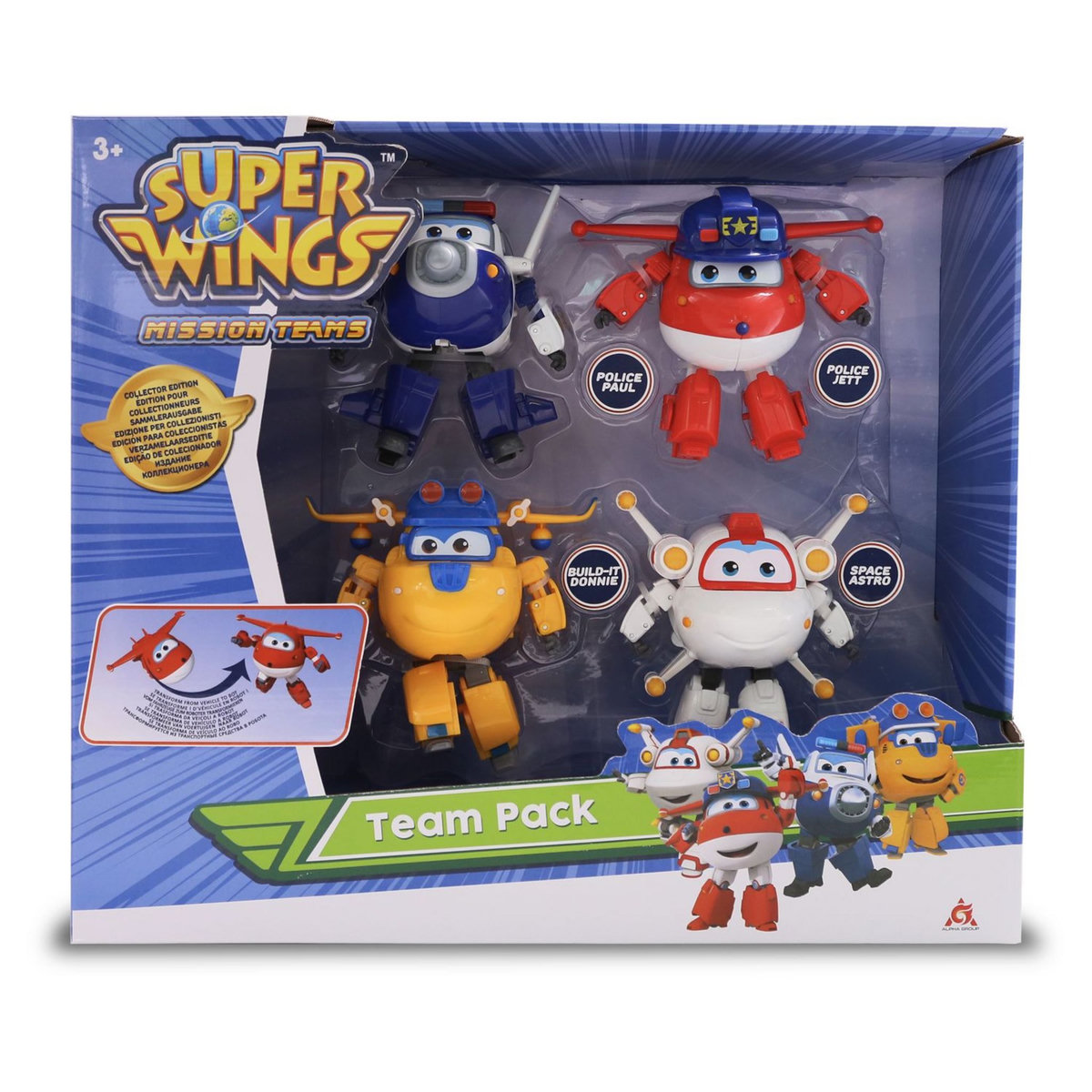Auldey Coffret 4 figurines 12 cm Superwings