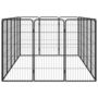 Voir la diapositive 4 : VIDAXL Parc pour chien 16panneaux Noir 50x100cm Acier enduit de poudre