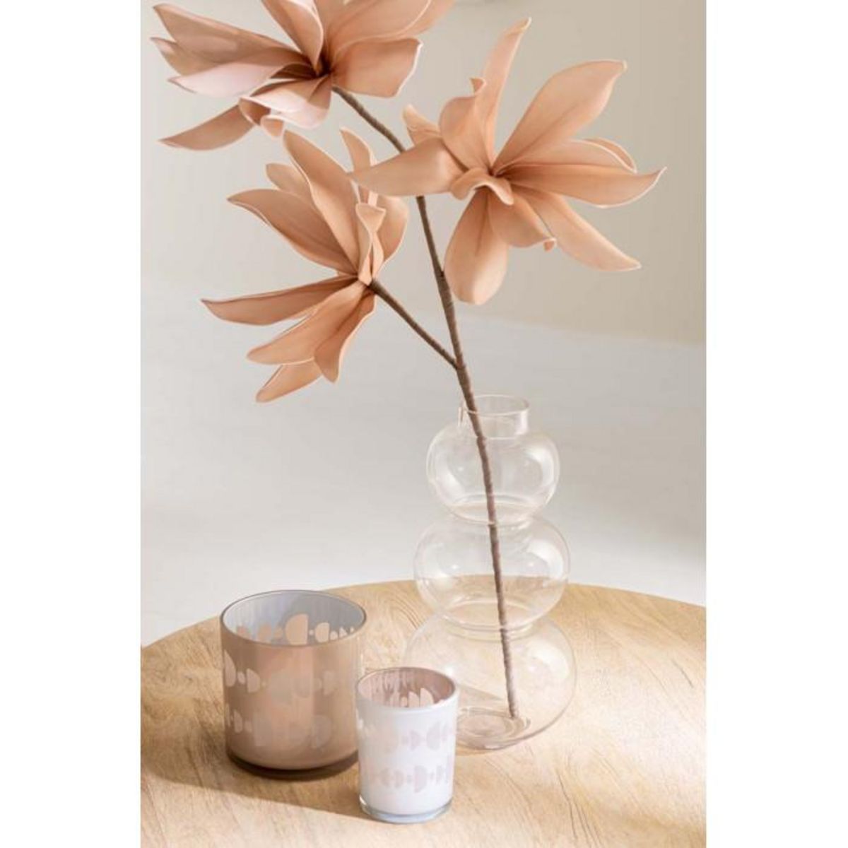 Paris Prix Vase Design en Verre  Boule  36cm Transparent