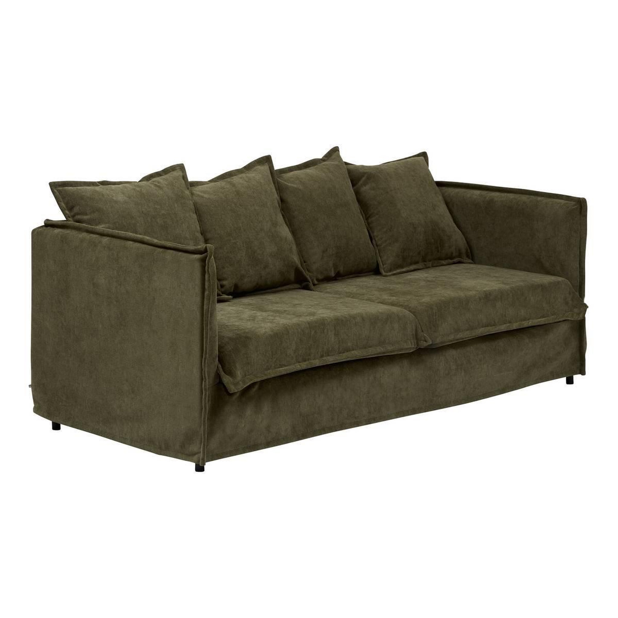 ATMOSPHERA Canapé droit 3 places  odile  200cm vert cèdre