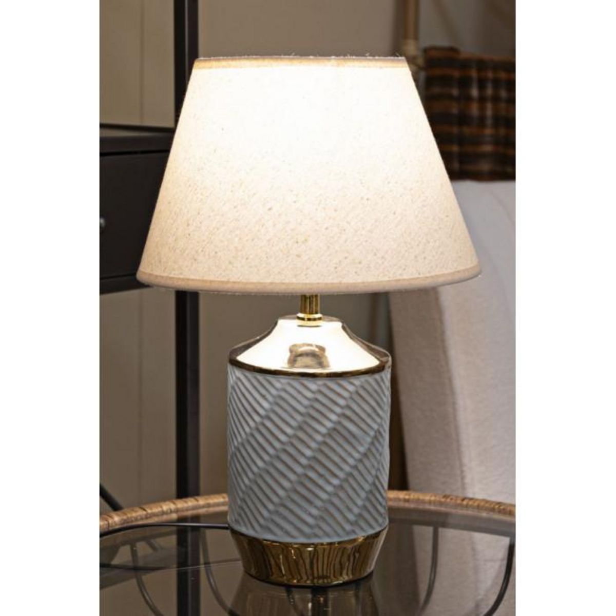 Paris Prix Lampe à Poser en Céramique  Cape Town  47cm Multicolore