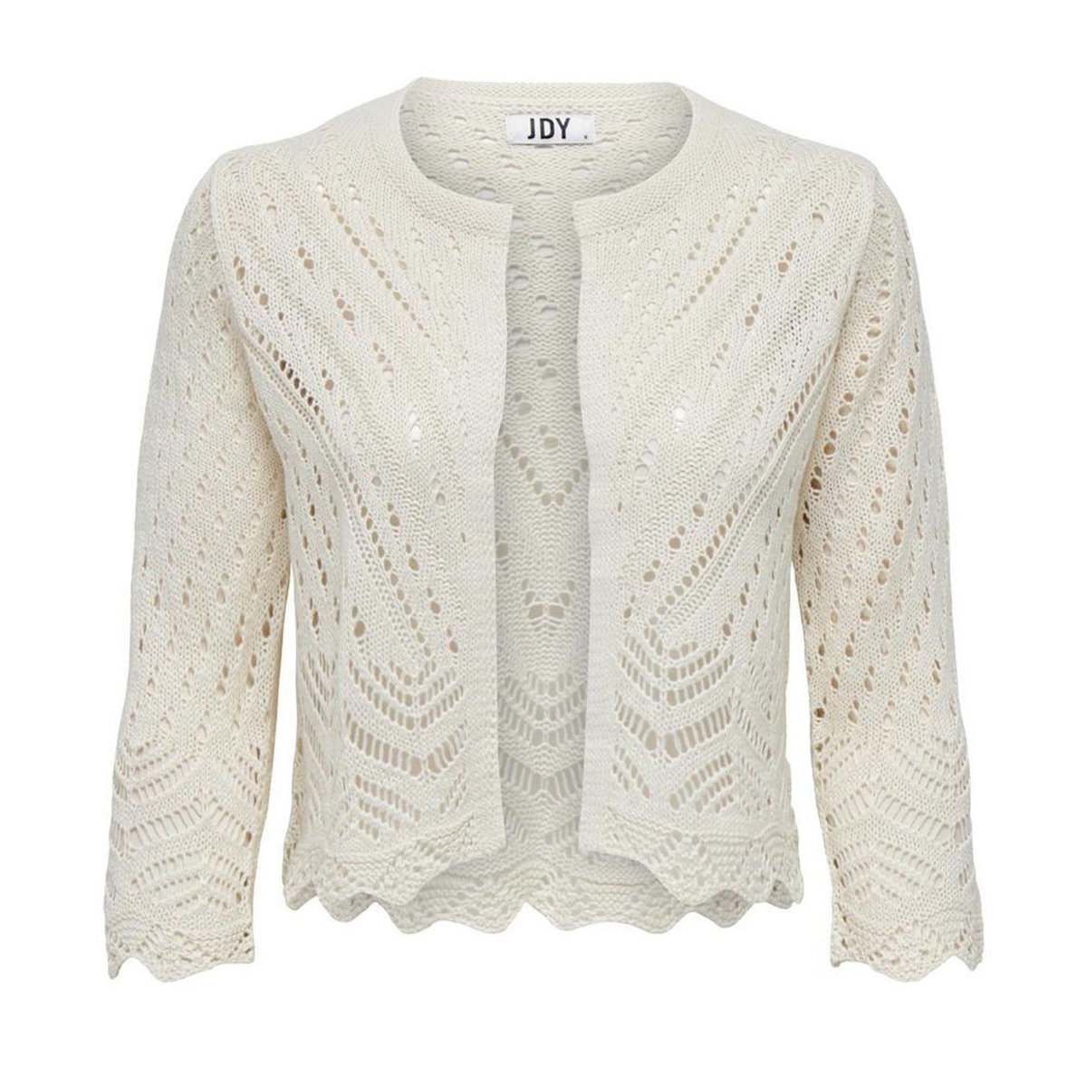 JACQUELINE DE YONG Cardigan Ecru FemmeJDY Sun 3/4 Cropped