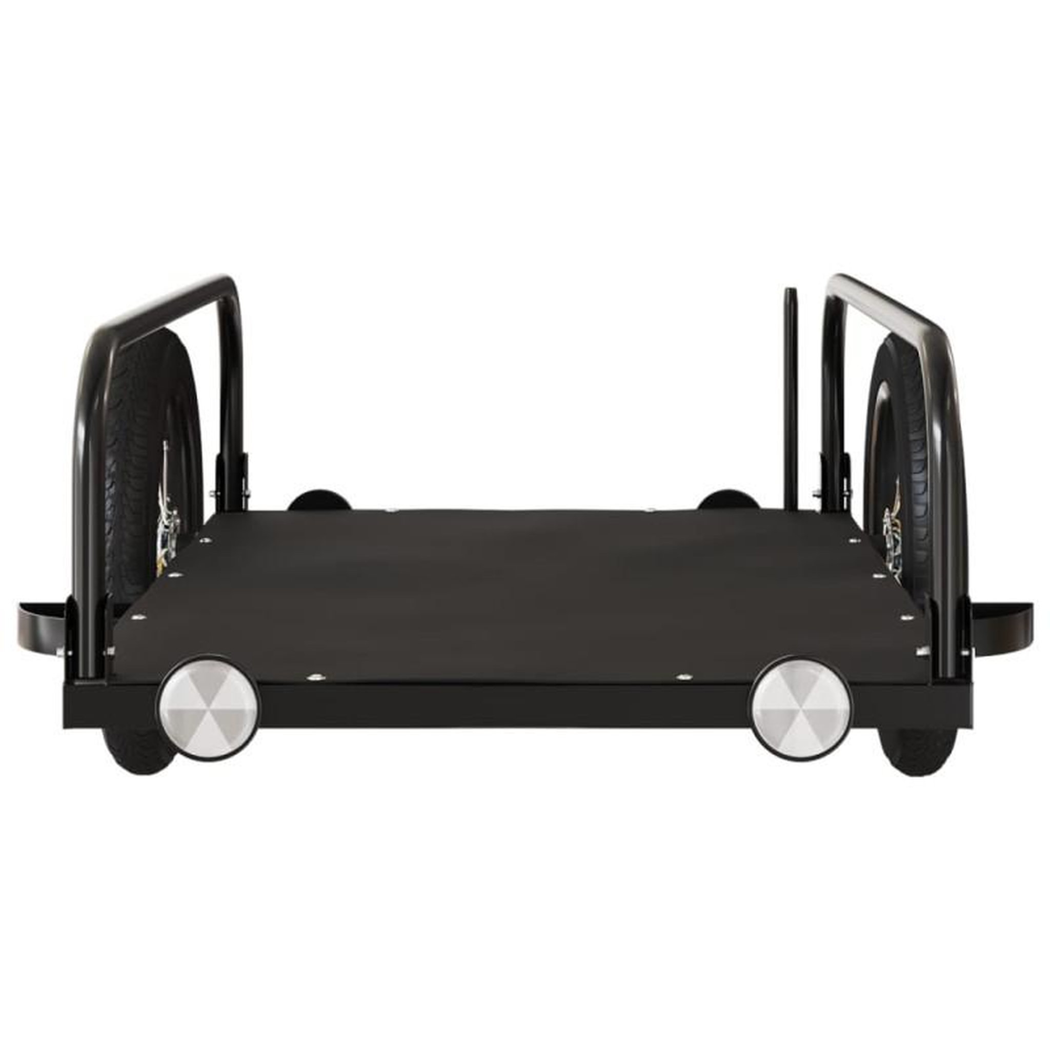 Voir la diapositive 5 : VIDAXL Remorque de vélo noir 122x53x31 cm fer