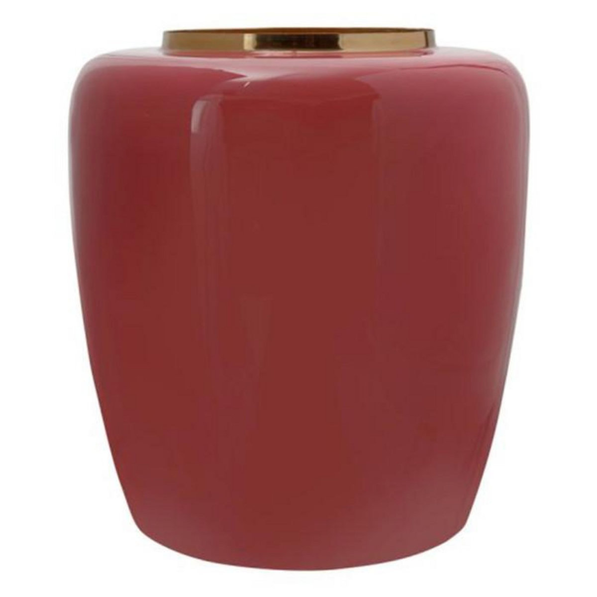 Paris Prix Vase Rond Design  Tribuna  36cm Corail & Or