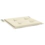Voir la diapositive 5 : VIDAXL Coussins de chaise jardin lot de 2 creme 40x40x3cm tissu oxford