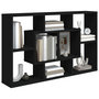 Voir la diapositive 4 : VIDAXL Etagere murale noir 85x16x52,5 cm bois d'ingenierie
