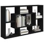 Voir la diapositive 4 : VIDAXL Etagere murale noir 85x16x52,5 cm bois d'ingenierie