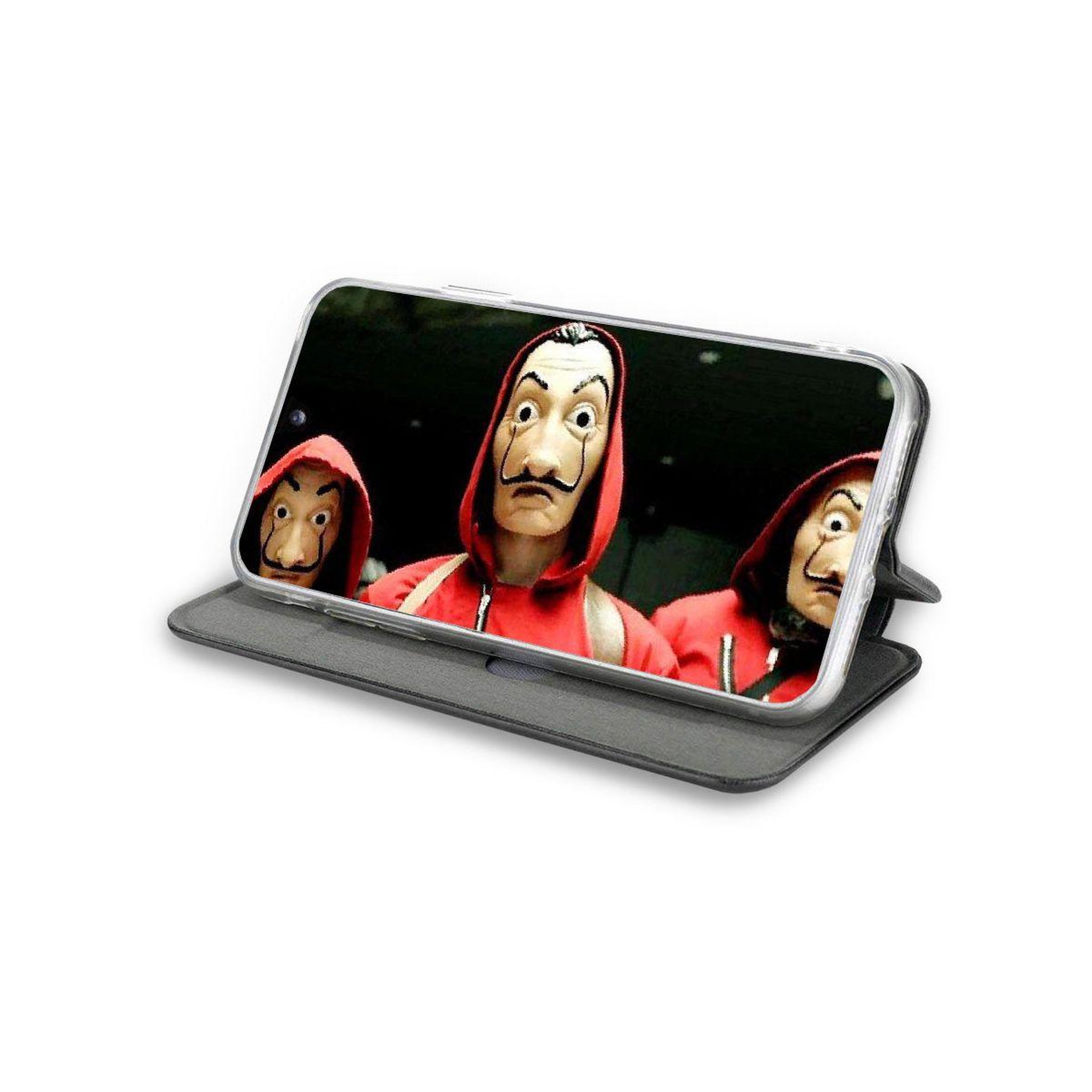 Voir la diapositive 5 : IBROZ Etui huawei y6p 2020 cuir noir