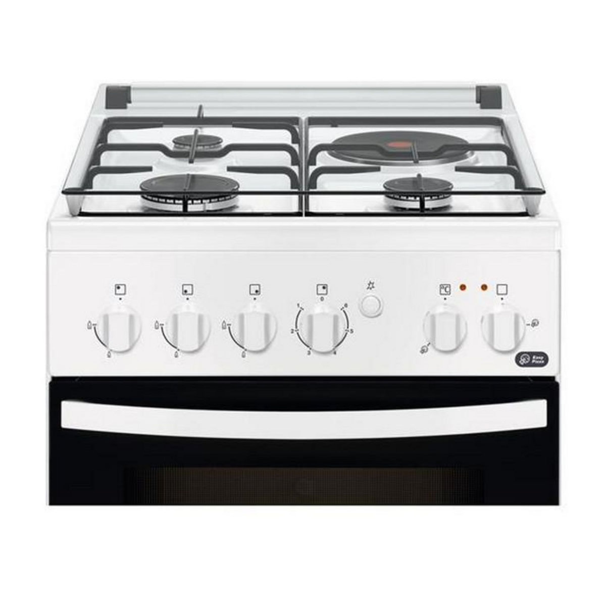 FAURE Cuisinière mixte a 60l 4 feux blanc - fcm54041wa