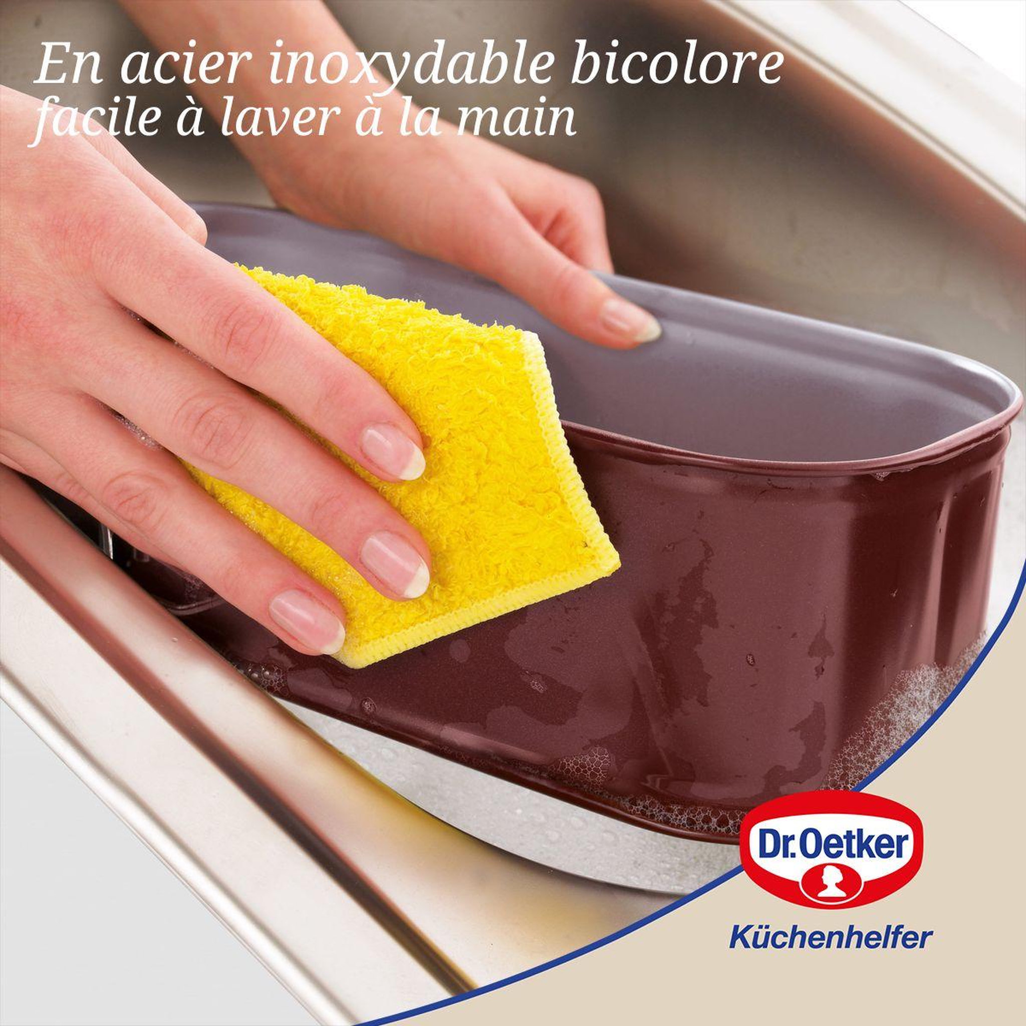 Voir la diapositive 6 : DR.OETKER Moule à cake à charnière 30 cm dr oetker back-liebe bicolor