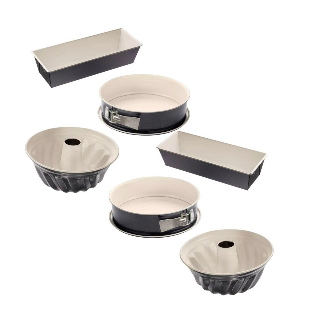 DR.OETKER Ensemble de 2 Sets de 3 Moules à pâtisserie Dr Oetker Back-Trend