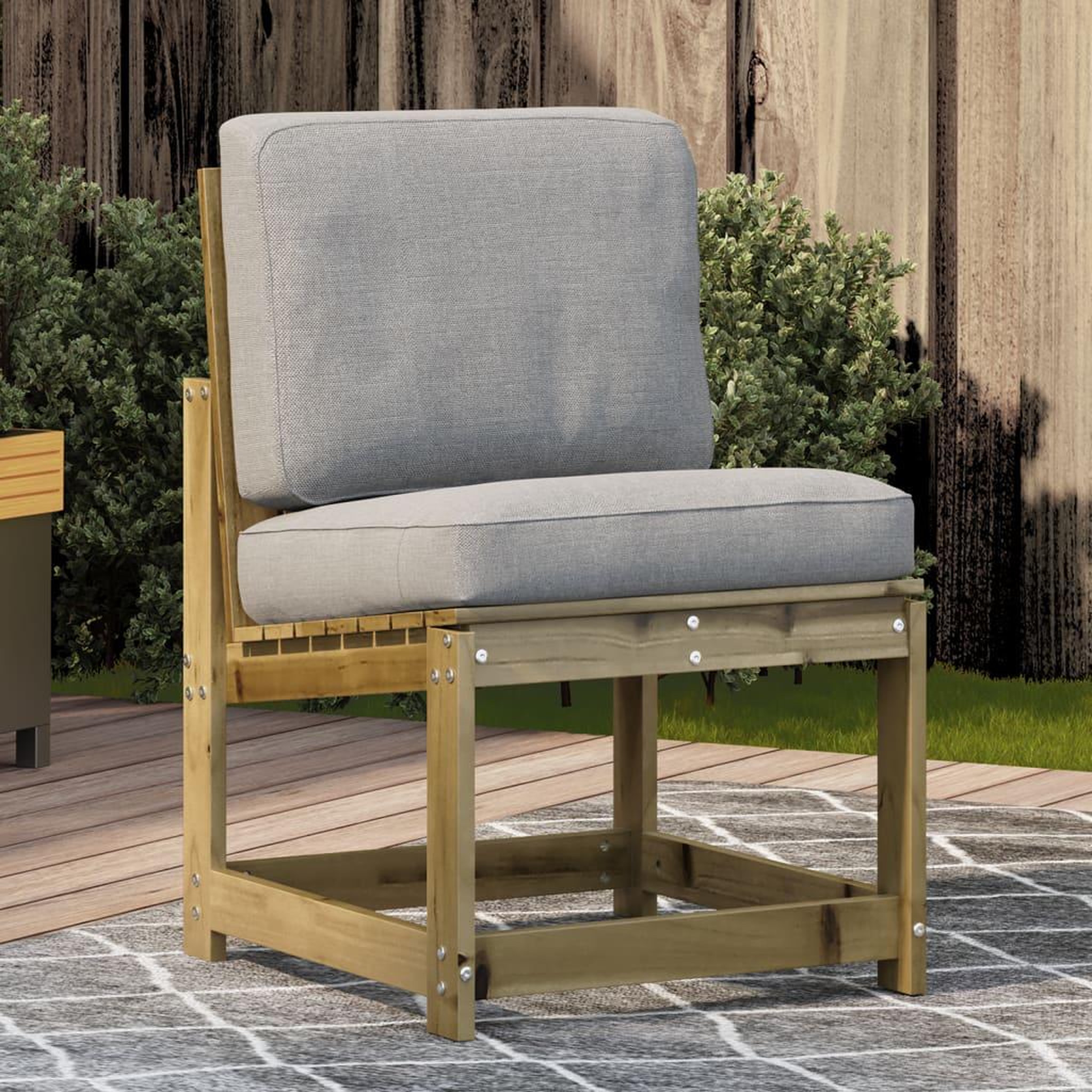 VIDAXL Chaise de jardin 50,5x55x77 cm bois de pin impregne