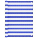 VIDAXL Ecran de balcon Bleu et blanc 120x400 cm PEHD