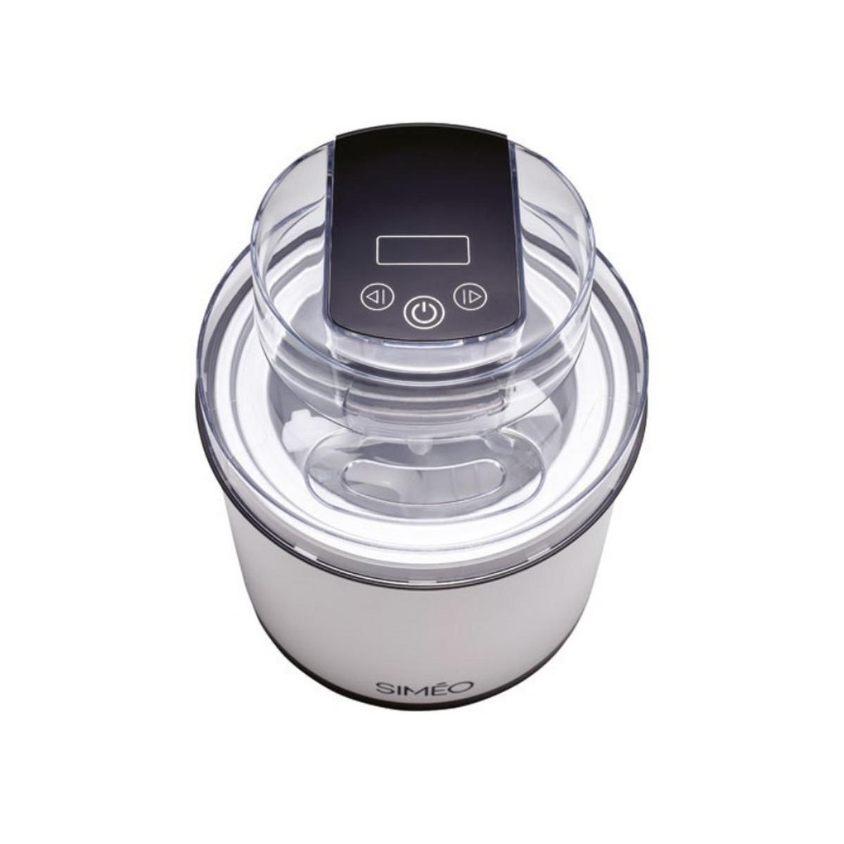 Simeo Sorbetiere 2l double rotation blanc - SOP260
