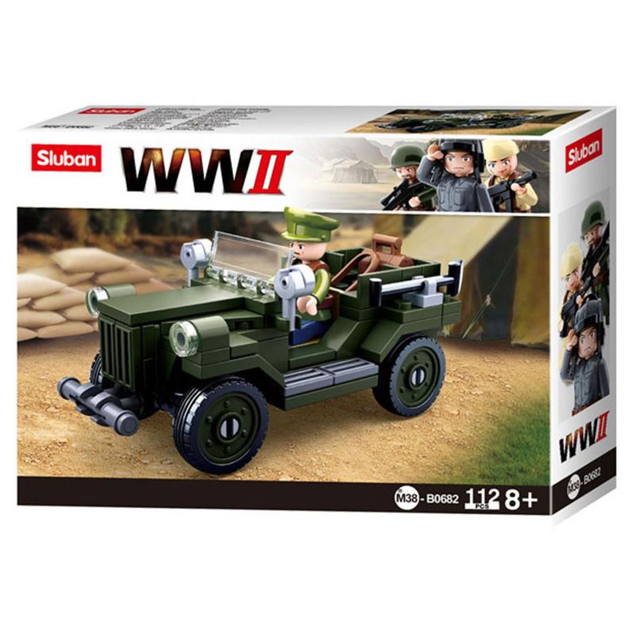 Sluban Sluban WWII - GAZ-67 Allied Jeep