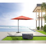 Voir la diapositive 2 : Habitat et Jardin Parasol jardin déporté Alu  Sun 4   - Rectangle - 3 x 4 m - Rouge - Dalles à lester incluses