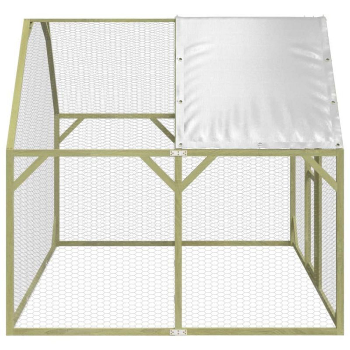 VIDAXL Poulailler 268x200x190 cm Bois de pin massif imprégné