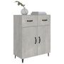 Voir la diapositive 4 : VIDAXL Buffet gris beton 69,5x34x90 cm bois d'ingenierie