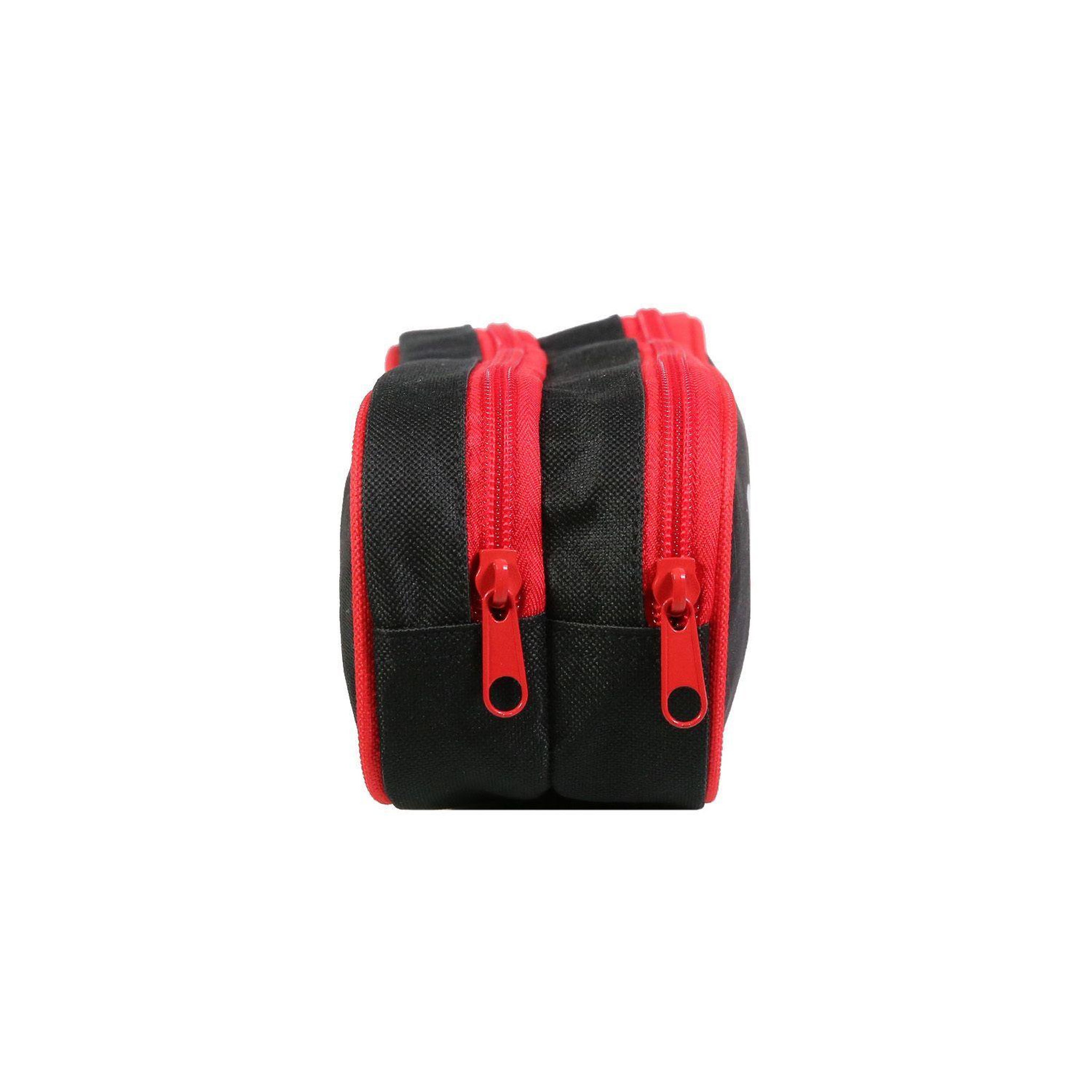 Voir la diapositive 3 : Bagtrotter BAGTROTTER Trousse scolaire 2 compartiments Marvel Spiderman Noire