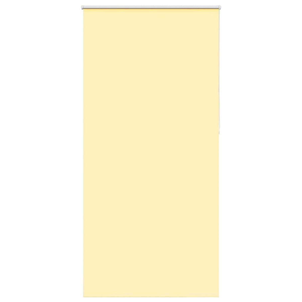 VIDAXL Store enrouleur occultant jaune largeur du tissu 110,7 cm