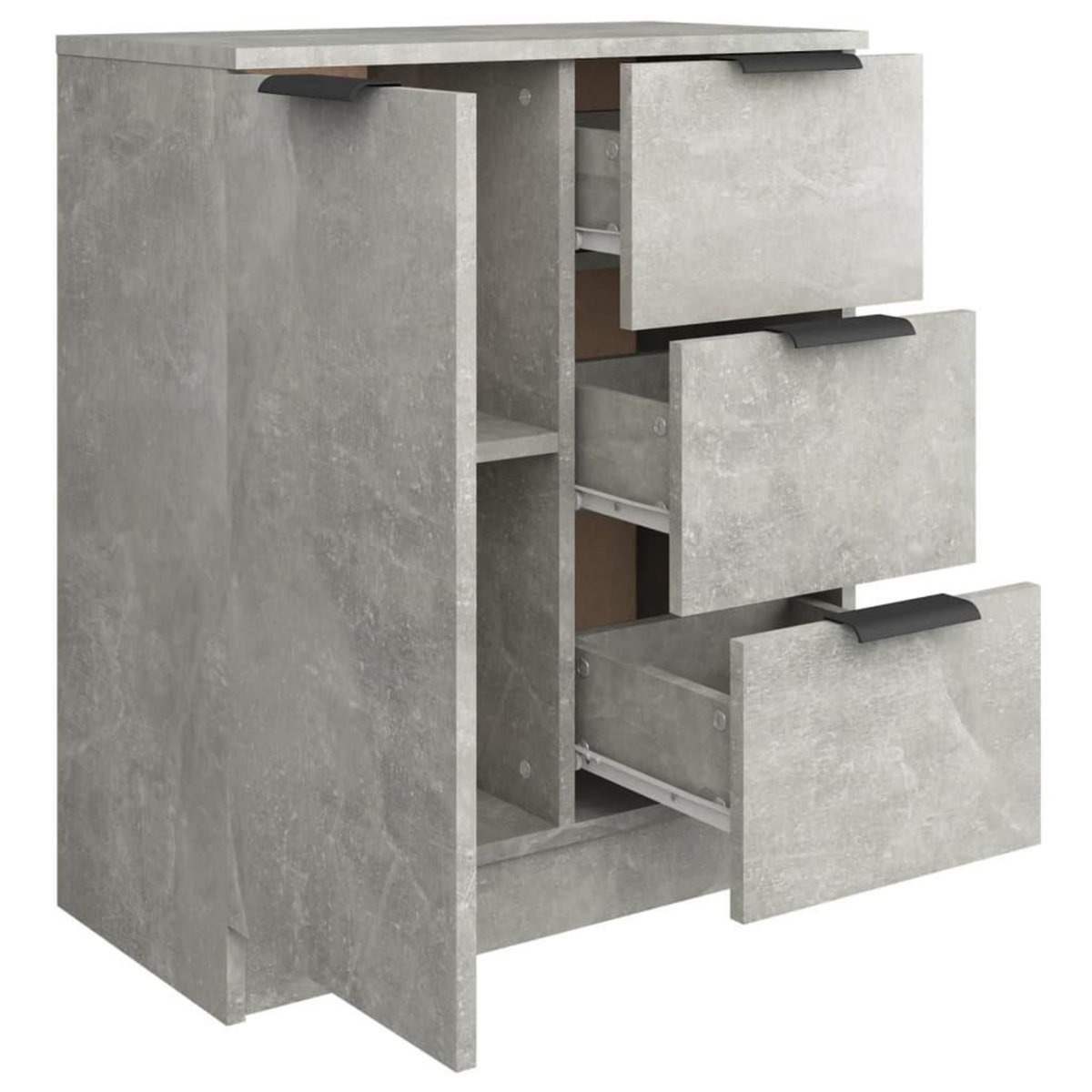 VIDAXL Buffet Gris beton 60x30x70 cm Bois d'ingenierie