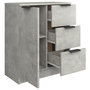 Voir la diapositive 5 : VIDAXL Buffet Gris beton 60x30x70 cm Bois d'ingenierie